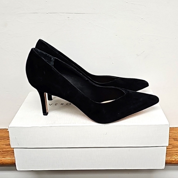 VERONICA BEARD LISA PUMP 70 BLACK SUEDE. - Picture 4 of 10